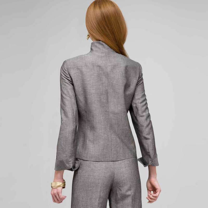 Washable Linen 2 Pocket Jacket, , large image number 1